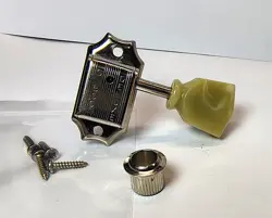 GIBSON DELUXE NICKEL TUNER, TUNING MACHINE, BASS SIDE, ID-08