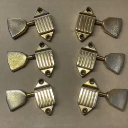 VINTAGE GIBSON WAFFLEBACK TUNERS - GOLD - FROM A 1960'S LES PAUL CUSTOM