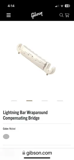 GIBSON LIGHTNING BAR WRAPAROUND COMPENSATING BRIDGE BRAND NEW!