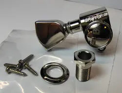 GIBSON GROVER CHROME TUNER, TUNING MACHINE, TREBLE SIDE, ID-31