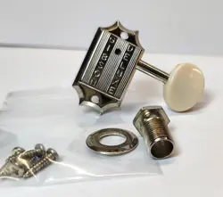 GIBSON DELUXE NICKEL TUNER, TUNING MACHINE, BASS SIDE, ID-28