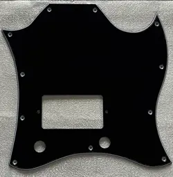 CUSTOM FOR GIBSON SG STANDARD SINGLE HUMBUCKER GUITAR PICKGUARD 3-PLY BLACK