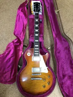 GIBSON CUSTOM SHOP 59 LES PAUL REISSUE BROWN 2010, USED, MINOR DENTS