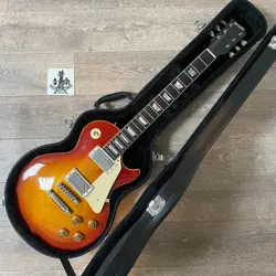ORVILLE BY GIBSON ELECTRIC GUITAR LES PAUL STAND CHERRY SUNBURST LPS-75 USED