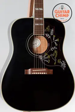 2009 GIBSON HUMMINGBIRD EBONY BLACK