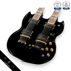 GIBSON 100TH ANNIVERSARY EDS1275 ELECTRIC GUITAR EBONY 1995 MODEL