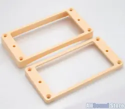 HUMBUCKER PICKUP RING SET NECK & BRIDGE CURVED TAPERED FOR GIBSON LES PAUL CREAM