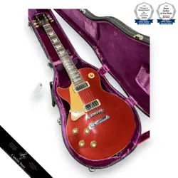 GIBSON 1975 LES PAUL DELUXE LEFTHANDED RED SPARKLE ONE OF A KIND