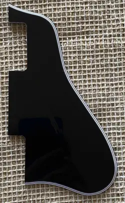 FOR 5-PLY GIBSON ES-335 SHORT NO HOLE STYLE GUITAR PICKGUARD SCRATCH PLATE,BLACK