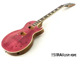 GIBSON USA LES PAUL STANDARD 60S BODY + NECK FIGURED TOP 60S TRANSLUCENT FUCHSIA