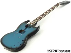 GIBSON USA SG STANDARD MODEL BODY +NECK MAHOGANY NITRO PELHAM BLUE BURST