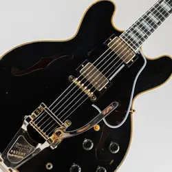 GIBSON CUSTOM SHOP MURPHY LAB 1959 ES-355 EBONY W BIGSBY LIGHT AGED S N:A940533