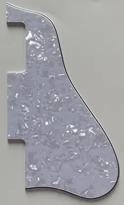FOR FIT GIBSON ES-335 SHORT BLANK STYLE GUITAR PICKGUARD 4 PLY WHITE PEARL
