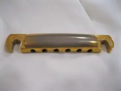 1980'S 1990'S GIBSON NASHVILLE GOLD PLATED TAILPIECE FOR LES PAUL + OTHERS