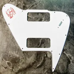 WHITE 3 PLY PICKGUARD FOR 1965-1970 GIBSON NON REVERSE 2 P90 FIREBIRD OPTION 1