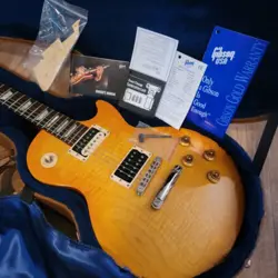 2000 GIBSON LES PAUL GARY MOORE ELECTRIC GUITAR FLAMED LEMON BURST 9/10 W/OHSC