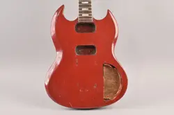 1971 VINTAGE GIBSON SG DELUXE WALNUT TO CHERRY RED BARE BODY & NECK USA 1970S