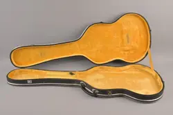 1971 VINTAGE GIBSON SG DELUXE/STANDARD/CUSTOM CASE BLACK ~INTERIOR YELLOW PLUSH~
