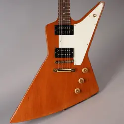 GIBSON EXPLORER '76 REISSUE - LIMITED EDITION - 2006 - NATURAL W/GOLD HARDWARE