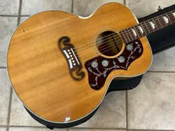2002 GIBSON J-150 JUMBO ACOUSTIC GUITAR NATURAL FLAME MAPLE BACK AND SIDES