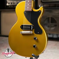 GIBSON CUSTOM SHOP '57 LES PAUL JR GOLD/GOLD W/ HARDSHELL CASE - USED