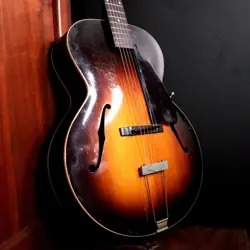 1937 GIBSON L-50 - SOLID CARVED MAPLE BACK - ELEVATED FINGERBOARD EXTENSION