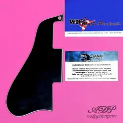 PLATE PICKGUARD STYLE GIBSON ES-335-45-55 COURTE BLACK 3PLY HUMBUCKERS WD LEFTY