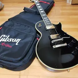 ELECTRIC GUITAR ORVILLE BY GIBSON LES PAUL CUSTOM 57B BLACK WITH GIG BAG