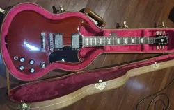 GIBSON SG STANDARD 120TH ANNIVERSARY HERITAGE CHERRY 2014 BLOCK INLAYS, OG CASE 