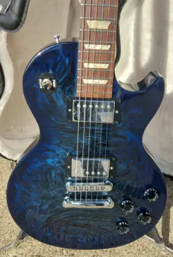 GIBSON USA ANNIVERSARY NASHVILLE FLOOD LES PAUL STUDIO 2011 - BLUE SWIRL BURST