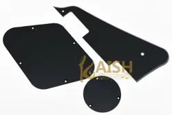 BLACK 3 PLY LP PICKGUARD & BACK PLATE SWITCH CAVITY COVERS FOR GIBSON LES PAUL