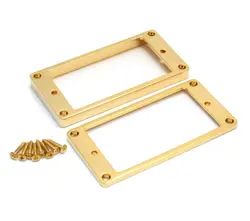 GOLD METAL FLAT GUITAR HUMBUCKER PICKUP RINGS FOR GIBSON SG® ETC PC-5436-002