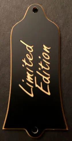 GUITAR TRUSS ROD COVER CUSTOM ENGRAVED FIT GIBSON - LIMITED EDITION - BLACK GOLD