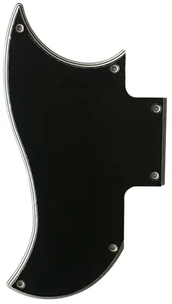 FOR GIBSON SG SPECIAL 2018 OD MINI HUMBUCKER LEFT HAND GUITAR PICKGUARD BLACK