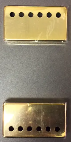 MIGHTY MITE GIBSON STYLE PICKUP COVERS GOLD SET OF 2