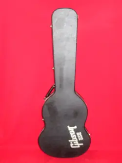 GIBSON 2009 USA BLACK REPTILE TOLEX W/ WHITE INT. SG HARDSHELL CASE