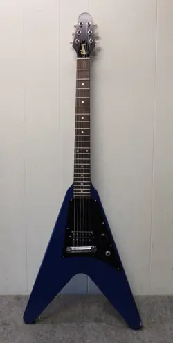 GIBSON MELODY MAKER FLYING V 2011 USA SATIN  BLUE ELECTRIC GUITAR