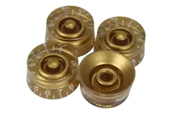 GOLD SPEED KNOBS 4PK FOR GIBSON GUITARS WITH US FINE SPLINES