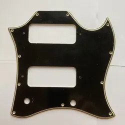 VINTAGE ACCURATE WIDE BEVEL PICKGUARD 1966-1972 GIBSON SG SPECIAL BLACK/CREAM