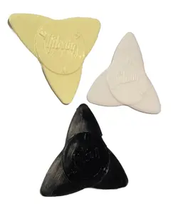 VINTAGE GUITAR PICKS-GIBSON TRIPIK PROPELLOR PICKS-NOS-LOT OF 3 DIFFERENT COLORS