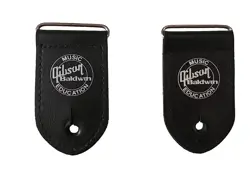 GIBSON BALDWIN MUSIC EDUCATION GUITAR STRAP LEATHER TABS USE AS KEY FOBS!