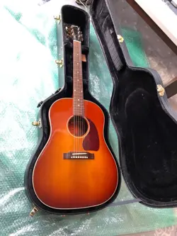 ACOUSTIC GUITAR GIBSON CUSTOM SHOP J-45 ICED TEA BURST 2014 USA WITH HARD CASE