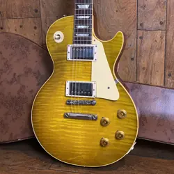GIBSON CUSTOM SHOP 1959 LES PAUL STANDARD LIGHT AGED GREEN LEMON FADE MINT