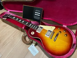 GIBSON CUSTOM SHOP 1958 LES PAUL STANDARD WASHED CHERRY VOS - 2023 MODEL