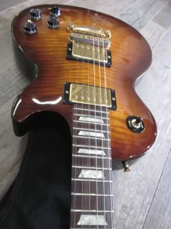 GIBSON LES PAUL STUDIO PLUS GOLD HW HARDWARE DESERT BURST