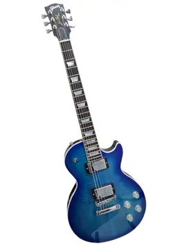 2023 GIBSON USA LES PAUL MODERN FIGURED COBALT BURST OCEAN WATER BLUE BLUEBERRY