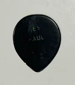 RARE VINTAGE GIBSON LES PAUL 1950S GUITAR PICK BLACK