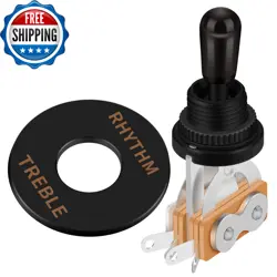 3-WAY GUITAR TOGGLE SWITCH FOR GIBSON LES PAUL (BLACK TIP)
