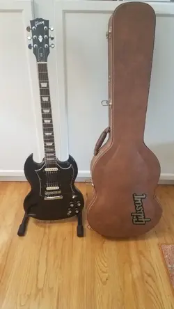 2019 GIBSON SG STANDARD - BLACK - HARD SHELL CASE 