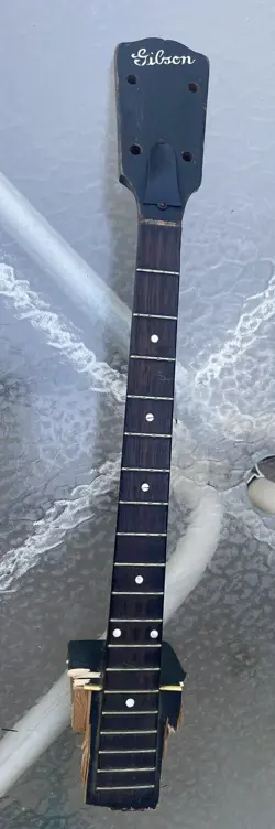 VINTAGE GIBSON TENOR GUITAR NECK - CURSIVE - RARE - LUTHIER